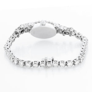 Geneve Vintage Diamond 14K White Gold Ladies Watch