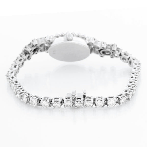 Geneve Vintage Diamond 14K White Gold Ladies Watch