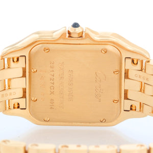 Current Model Cartier Medium 18k Yellow Gold Panthere Watch WGPN0009