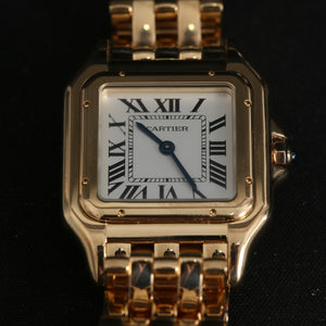 Current Model Cartier Medium 18k Yellow Gold Panthere Watch WGPN0009