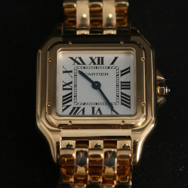 Current Model Cartier Medium 18k Yellow Gold Panthere Watch WGPN0009