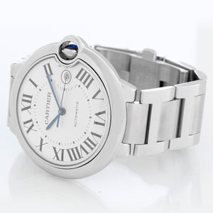 Cartier Ballon Bleu Men's 42mm Stainless Steel Automatic Watch W69012Z4 3001