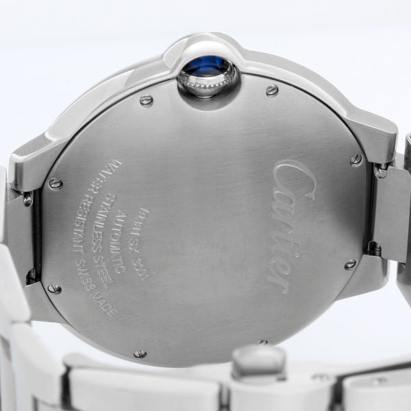 Cartier Ballon Bleu Men's 42mm Stainless Steel Automatic Watch W69012Z4 3001