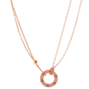 Cartier LOVE 18K Rose Gold Necklace