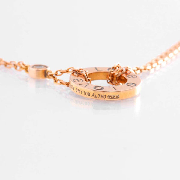 Cartier LOVE 18K Rose Gold Necklace
