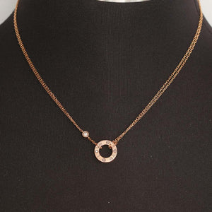 Cartier LOVE 18K Rose Gold Necklace