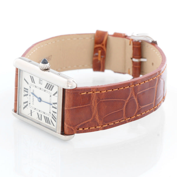 Cartier Tank Louis Men's 18K White Gold Watch