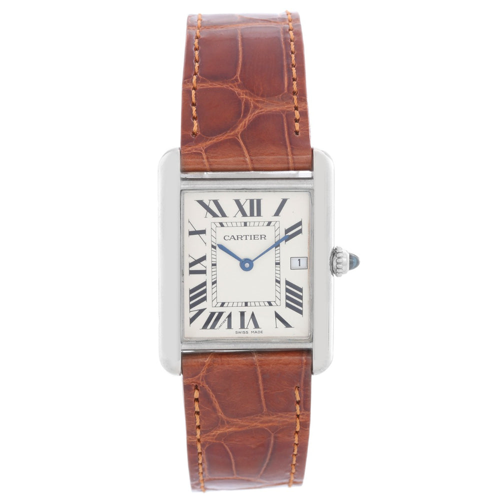 Cartier Tank Louis Men's 18K White Gold Watch