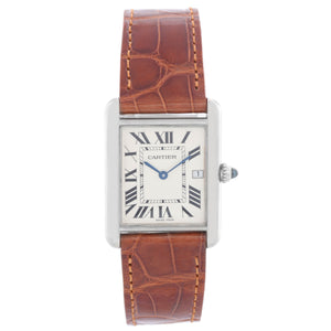 Cartier Tank Louis Men's 18K White Gold Watch