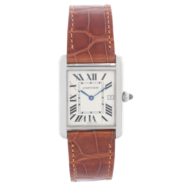Cartier Tank Louis Men's 18K White Gold Watch
