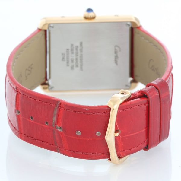 Cartier Tank Solo 18K Yellow Gold Men's Watch W1018855