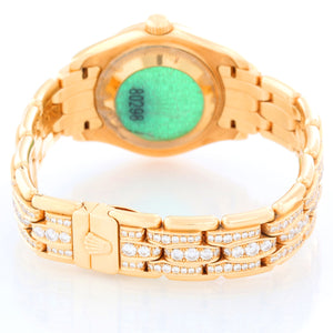 Rolex Ladies Pearlmaster Gold Mother of Pearl Watch 80298/ 69298