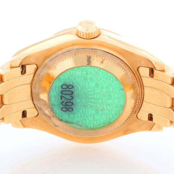 Rolex Ladies Pearlmaster Gold Mother of Pearl Watch 80298/ 69298