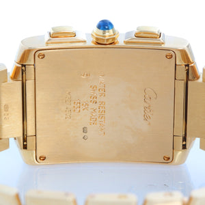 Cartier Tank Francaise Chronograph Men's Gold Quartz Watch W5000556 1830