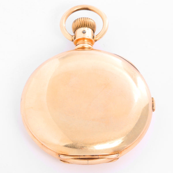 Agassiz Chronograph 14K Yellow Gold Pocket Watch