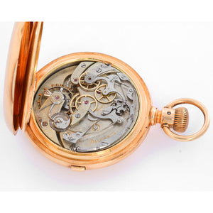Agassiz Chronograph 14K Yellow Gold Pocket Watch
