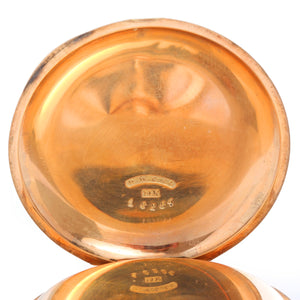 Agassiz Chronograph 14K Yellow Gold Pocket Watch