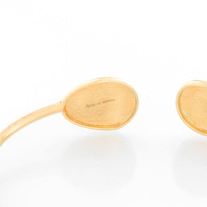 18K Yellow Gold Brushed Cuff Bracelet