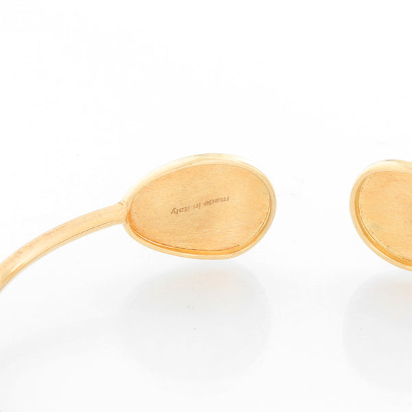 18K Yellow Gold Brushed Cuff Bracelet