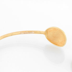 18K Yellow Gold Brushed Cuff Bracelet