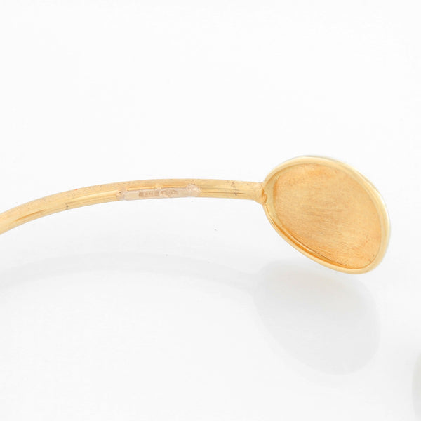 18K Yellow Gold Brushed Cuff Bracelet