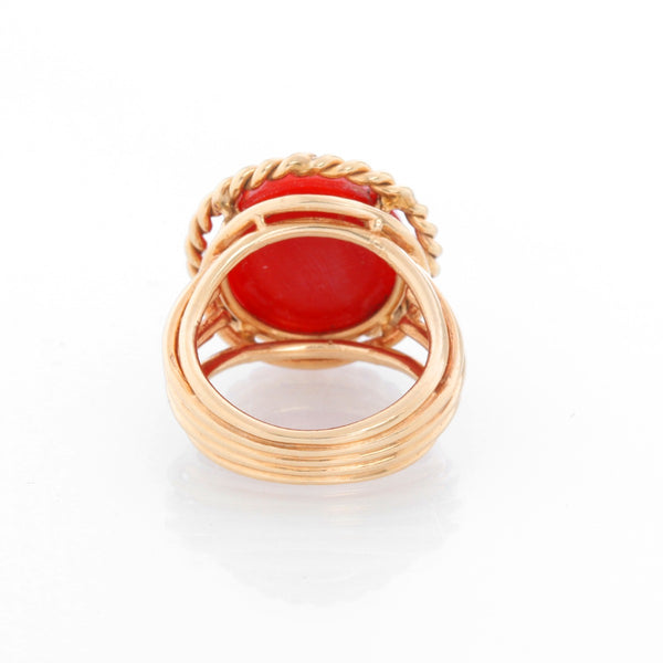 Carnelian 14K Yellow Gold Ring