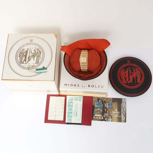 Very Rare Rolex King Midas 18k Yellow Gold Men's Watch