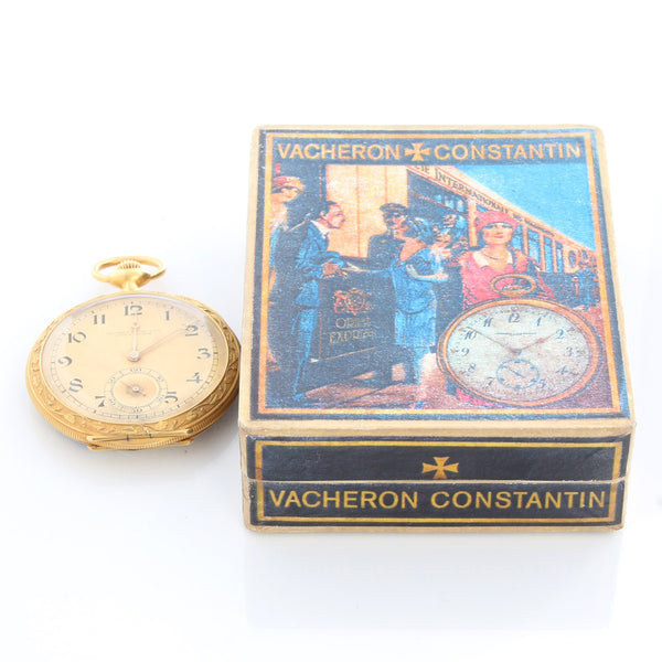Vacheron Constantin 18K Yellow Gold Enamel Pocket Watch
