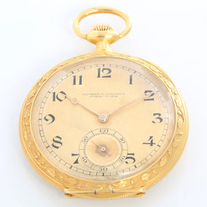 Vacheron Constantin 18K Yellow Gold Enamel Pocket Watch