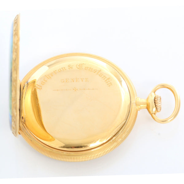 Vacheron Constantin 18K Yellow Gold Enamel Pocket Watch