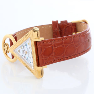 Swiss Masonic Triangular Wrist Watch