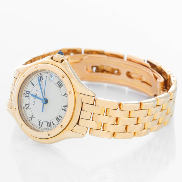 Cartier Cougar Yellow Gold  Ladies Quartz Watch W25012B9