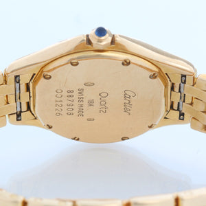 Cartier Cougar Yellow Gold  Ladies Quartz Watch W25012B9