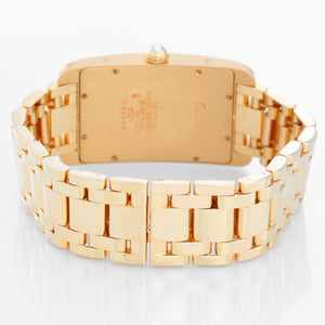 Cartier Tank Americaine 18k Yellow Gold & Diamond  Large Watch Ref 1735