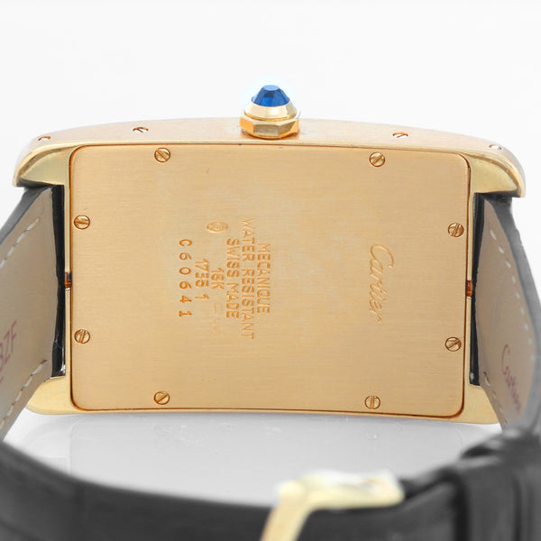 Cartier Tank Americaine (or American) Large  Men's Gold Watch ref 1735