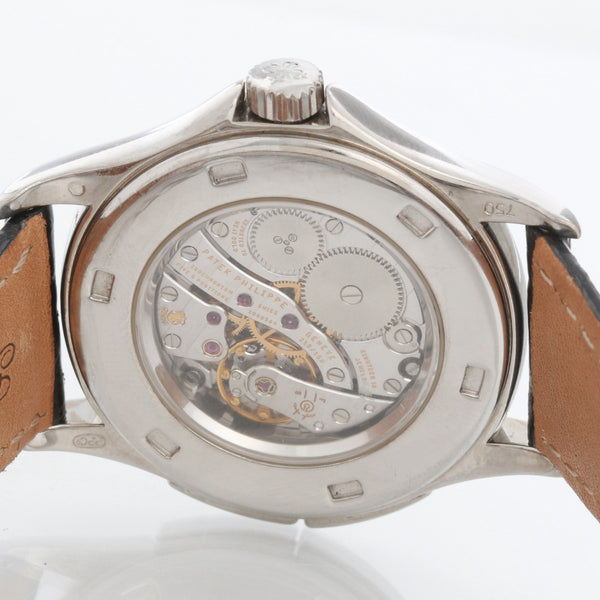 Patek Philippe Travel Time Men's 18k White Gold Watch 5134G