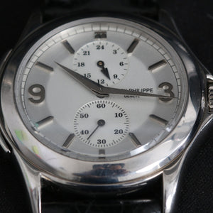 Patek Philippe Travel Time Men's 18k White Gold Watch 5134G