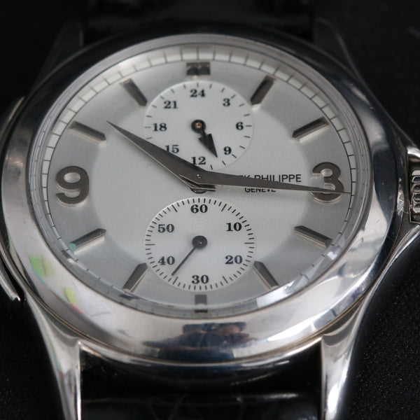 Patek Philippe Travel Time Men's 18k White Gold Watch 5134G