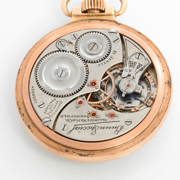 Illinois Railroad Gold Filled  ca. 1923 Railroad Grade Pocket Watch