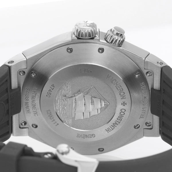 Vacheron Constantin Overseas Dual Time Silver Dial Mens Watch 47450