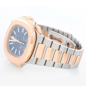 Patek Philippe Nautilus Men's Rose Gold & Steel Chronograph Watch 5980/1AR