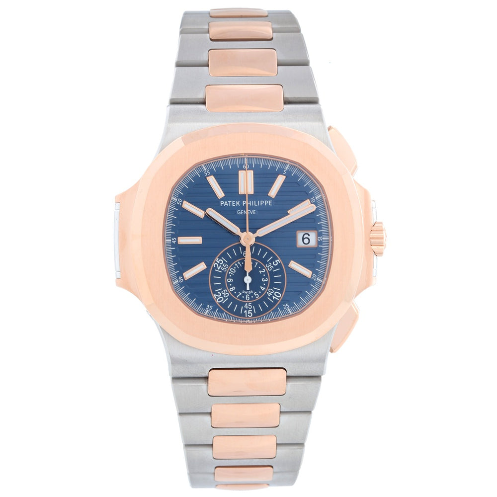 Patek Philippe Nautilus Men's Rose Gold & Steel Chronograph Watch 5980/1AR