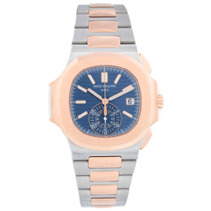 Patek Philippe Nautilus Men's Rose Gold & Steel Chronograph Watch 5980/1AR