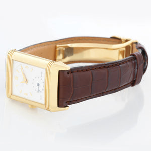 Jaeger - LeCoultre Day-Night Reverso 18k Yellow Gold Men's Watch (270154) 270.1.54