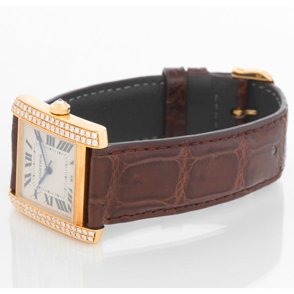 Cartier Tank Francaise 18k Yellow Gold Men's Watch WE1010R8 1840