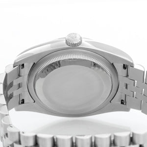 Rolex Datejust Men's Stainless Steel Watch Rhodium Dial 116234
