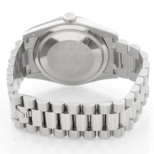 Rolex President Day-Date Men's 18k White Gold Watch 118239