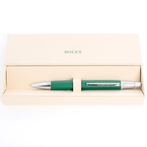 Rolex Ballpoint Push Pen Blue Ink