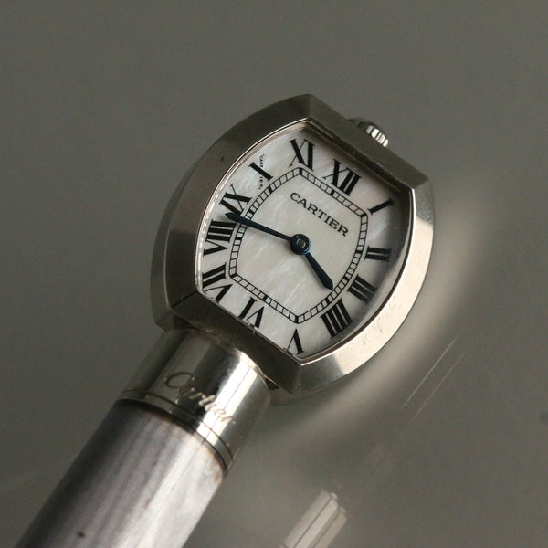 Louis Cartier “guilloche” Mother Of Pearl Ballpoint Pen