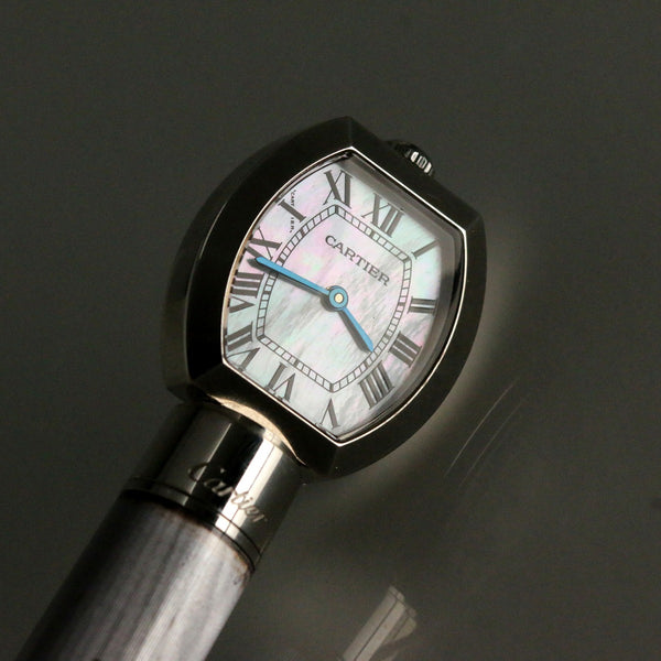 Louis Cartier “guilloche” Mother Of Pearl Ballpoint Pen